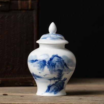 Blue and White General’s Jar手绘13
